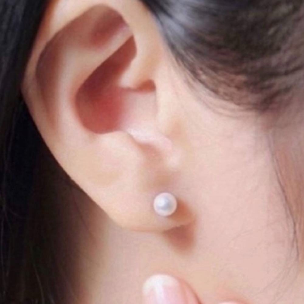 CULTURED PEARL 925 STERLING SILVER EARRINGS